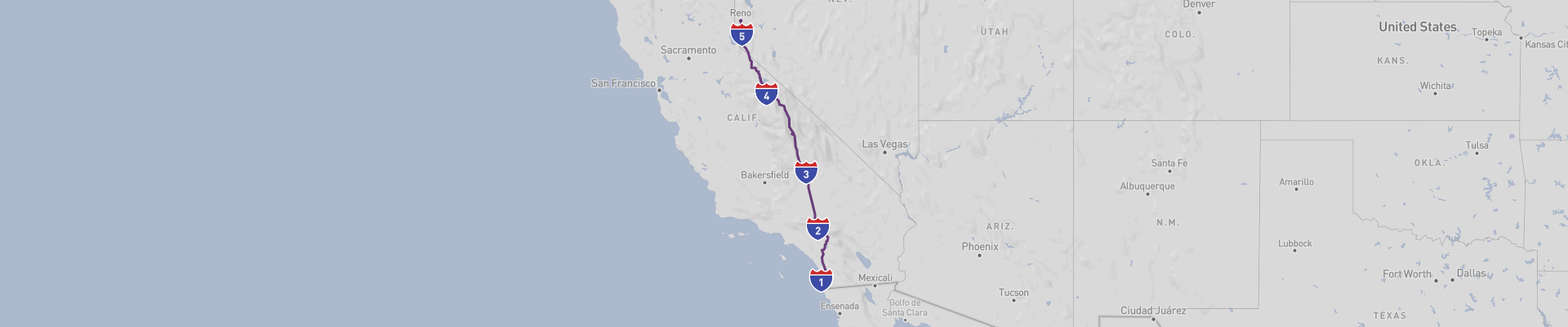 Californië US 395 Road Trip