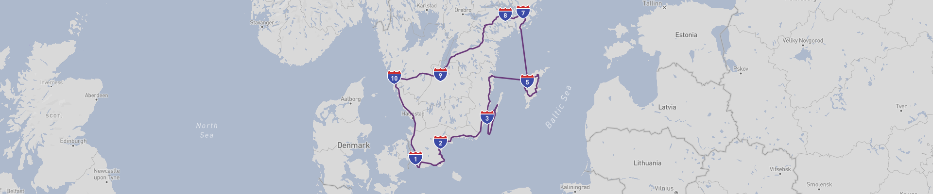 Itinéraire South Sweden 