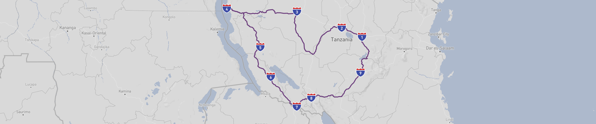 Zachodnia Tanzania samochodem
