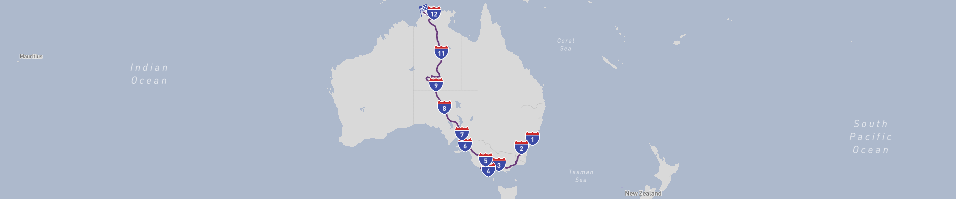 Van Sydney naar Darwin Road Trip