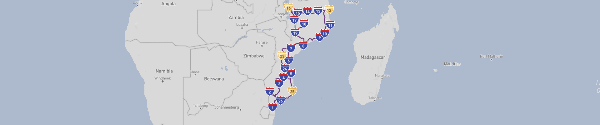 Itinéraire Mozambique 