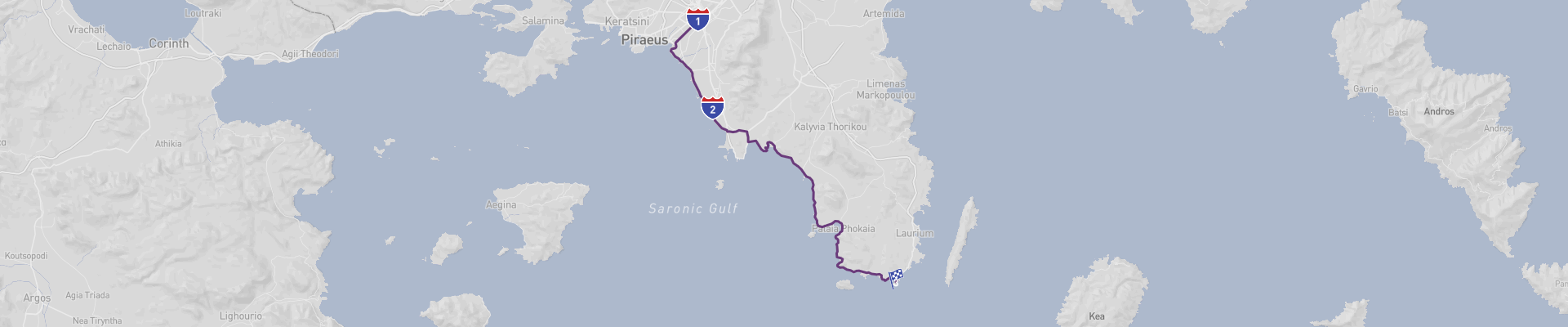 Route panoramique du Cap Sounio