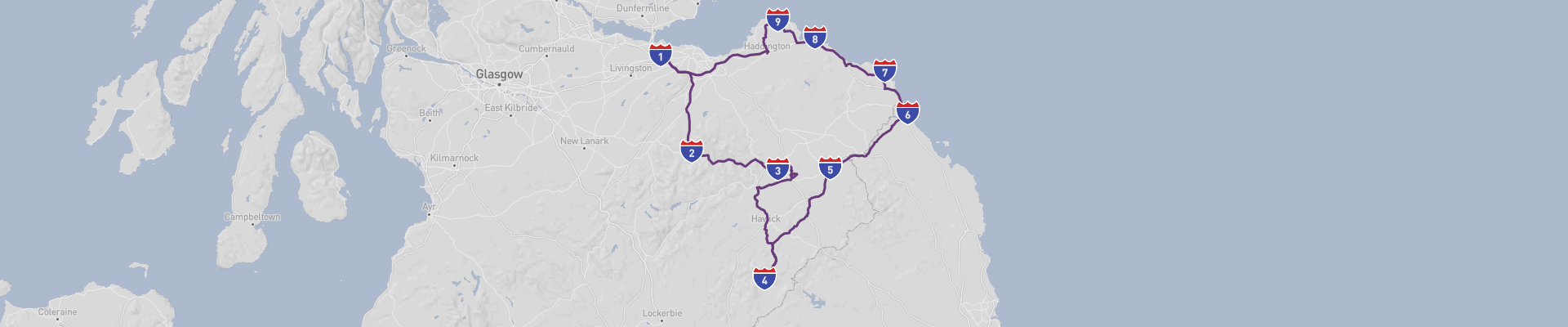 Itinéraire Scottish Borders