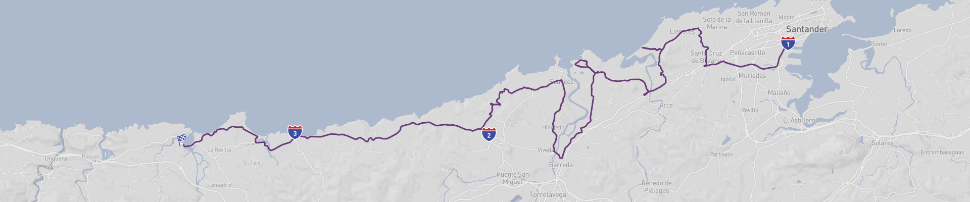 Itinéraire Cantabria Côte Ouest 