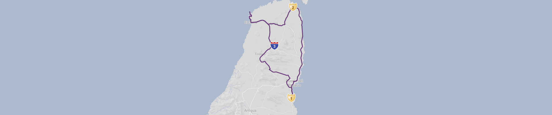 Route panoramique du nord de Fuerteventura