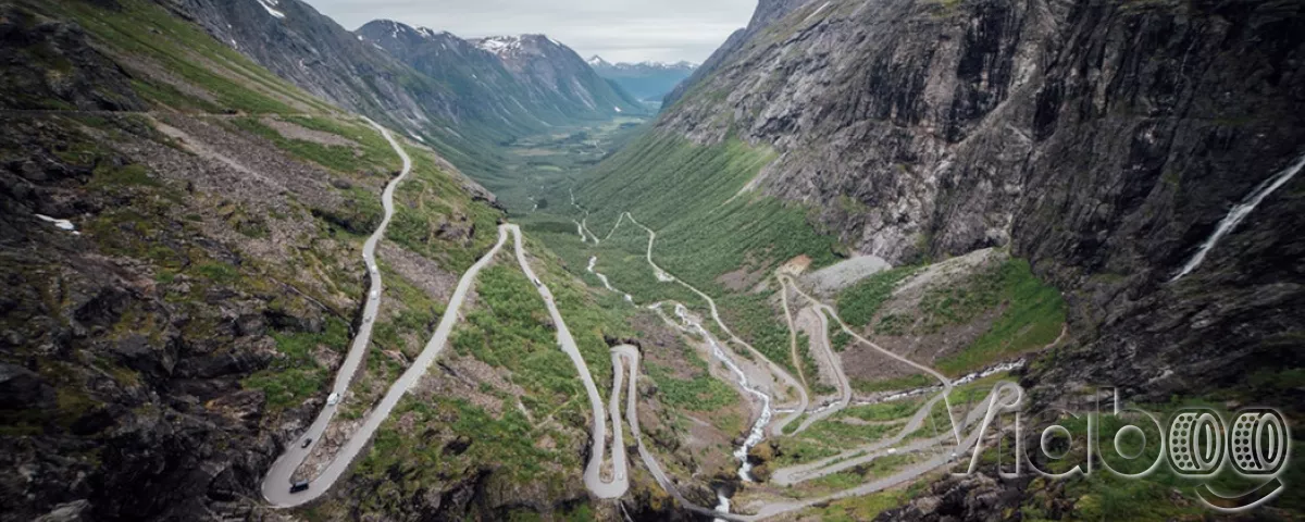 Fundo Trollstigen Mountain Road Na Noruega Europa Escandinávia 13